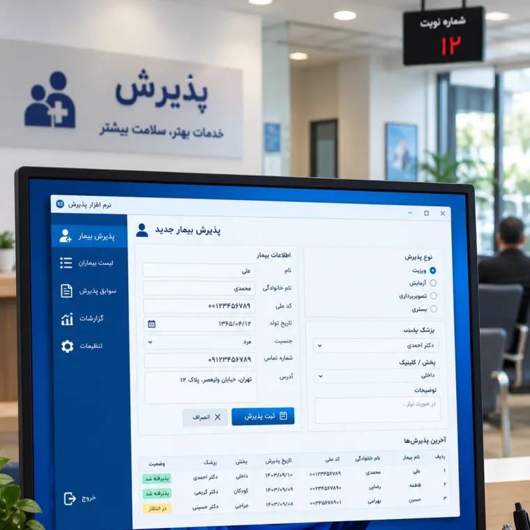 نرم‌افزار پذیرش دندانپزشکی